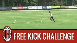 Allegri vs Gabriel Free Kick Challenge [upl. by Enrahs606]