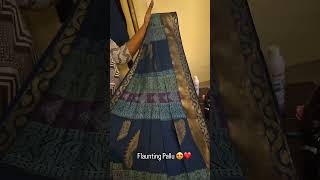 Pattu Saree 😍 Prepleated amp Box folded saree prepleating wedding traditional trending sarees [upl. by Letsyrhc]