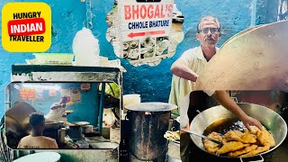 DELHI Famous Bhogal ke Chole Bhature  ONLY ₹95  STREET FOOD OF INDIA 🇮🇳 [upl. by Lamprey144]