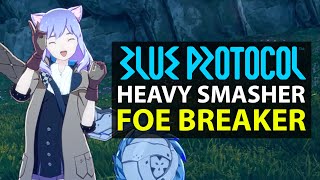 Blue Protocol Foe Breaker Gameplay Smasher Skills AoE Mode [upl. by Assenav]