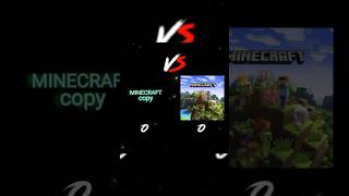 Minecraft vs Minecraft copy game minecraft shorts edit video gaming [upl. by Melesa]