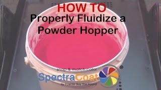 HOW TOPowderCoat Fluidization of a Fluidizing Powder Hopper  PowderBuyThePoundcom [upl. by Adnot]