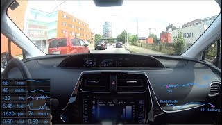 17 Prius 4  eine Stadtfahrt  a city trip [upl. by Bazar]