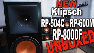 Klipsch Reference Premiere Speakers RP8000F RP504C RP600M MEGA Unboxing [upl. by Ardin]