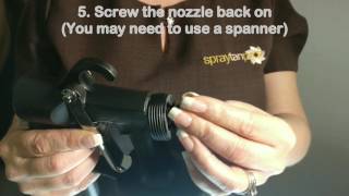 How to clean an HVLP spray tan airbrush nozzle [upl. by Savory]