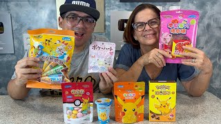 PROVANDO DOCES SUPER DIFERENTES DE POKÃ‰MON DO JAPÃƒO muito bom [upl. by Dorie]