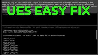 How To Fix Unreal Engine 5 Unhandled Exception EXCEPTION ACCESS VIOLATION writing address 0x00007fff [upl. by Anawahs]