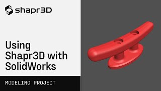 Dock cleat part 2 Using Shapr3D with SolidWorks [upl. by Anelaj]