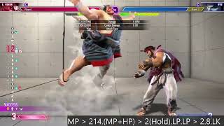 EHonda  Medium EX Slap amp Sumo Smash  Street Fighter 6 Combo Guide [upl. by Gemperle189]