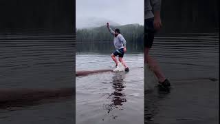 Turbo Tom  Winter Logrolling at Ward Lake in Ketchikan Alaska [upl. by Debora]