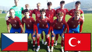 ČESKO VS TURECKO U16 PŘÁTELSKÉ UTKÁNÍ 2024 [upl. by Sublett]