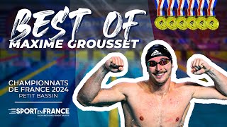 🏊‍♂️ Le Best Of de MAXIME GROUSSET  Championnats de France Elite en petit bassin 2024 [upl. by Odinevneib]