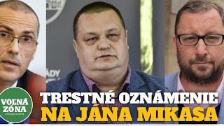 Stačilo Podávam trestné oznámenie za vydieranie na Jána Mikasa [upl. by Ynohtnaleahcim]