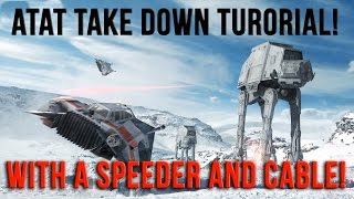 Star Wars Battlefront ATAT Walker Take Down Tutorial [upl. by Touber]