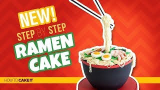 How To Make A Ramen Cake by Cassie Garner  Gravity Cake  How To Cake It Step By Step [upl. by Langer11]