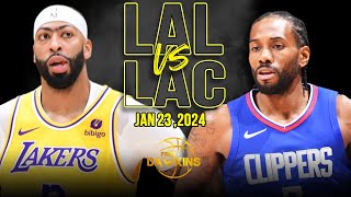 Los Angeles Lakers vs Los Angeles Clippers Full Game Highlights  January 23 2024  FreeDawkins [upl. by Ynnav]