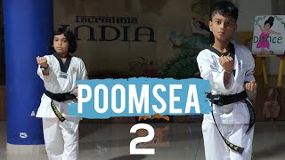 Poomsea 2 for Green belt Taekwondo from EKM Taekwondo Academy India [upl. by Raquel]