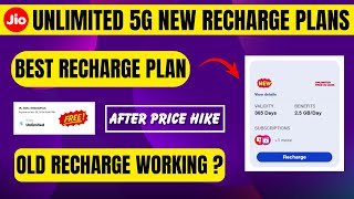 Jio Unlimited 5G Best Recharge Plan  Jio New Recharge Plans July 2024 [upl. by Weiman]