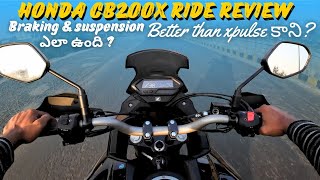 2023 Honda CB 200X ride review suspension amp brakes test smooth and refined engine [upl. by Kath]