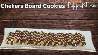 How to make checkers board cookies at home  checkers board cookies recipe  Cookies [upl. by Elwood]