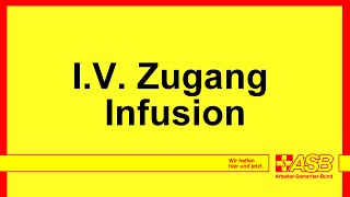 SDL  Vorbereitung amp Assistenz Venöser Zugang und Infusion [upl. by Frierson]