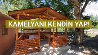 KAMELYA YAPIMI ÇARDAK YAPIMI  DÜŞÜK MALİYETLE KENDİ KAMELYANI KENDİN YAP [upl. by Eveineg]