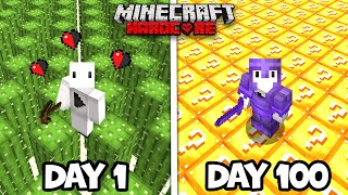 100 days but the FLOOR CHANGES EVERY DAY in Minecraft Hardcore [upl. by Bjorn]