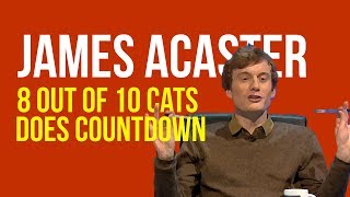 James Acaster on 8 OUT OF 10 CATS DOES COUNTDOWN [upl. by Wolram361]