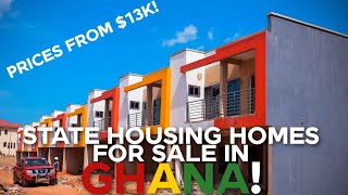 GHANAS GOVERNMENT DEBUTS AFFORDABLE HOMES FOR EVERYONE  BUILDING IN GHANA [upl. by Nichols]