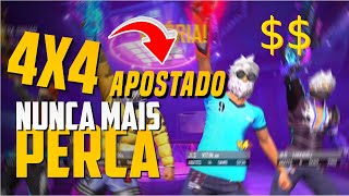 5 DICAS DE COMO GANHAR TODOS 4X4 APOSTADO  FREE FIRE ESTRATÉGIAS E TÉCNICAS [upl. by Oslec]