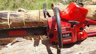 shindaiwa 488 chainsaw still running sick 😫 [upl. by Handel]