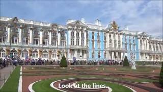 Catherine Palace Pushkin St Petersburg Russia Gorgeous Day [upl. by Almallah]