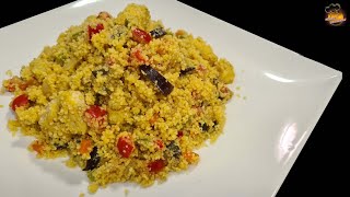 COUS COUS de VERDURAS y POLLO  Muy FACIL y Económico [upl. by Ynamrej419]