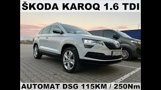 Skoda Karoq 2020 Style  Stylowy Oszczędny Suv silnik diesla 16 TDI 115HP250Nm review [upl. by Otiv726]