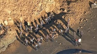 Search Suspended for Woman Buried in Landslide at Fort Funston [upl. by Merril]