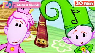 The Notekins  Learn Musical Instruments for Kids  Early Learning Videos with Music for Babies [upl. by Sukramaj446]