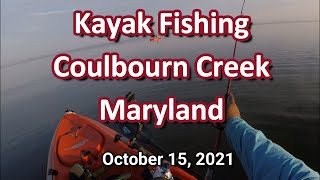 Kayak Fishing Coulbourn Creek October 15 2021 [upl. by Hgielyk908]