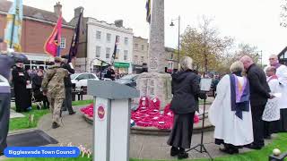 Biggleswade Remembrance Day Parade amp Service 2024 [upl. by Chemash]