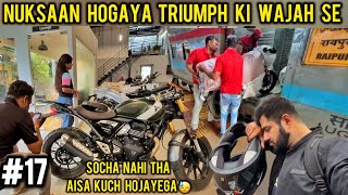 Bike Ko PARCEL Karna Pad Gaya TRAIN Mai😓To Hyderabad Ep17 Triumph Scrambler 400 X  Sagar Tumkur [upl. by Hibbs]