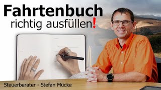 Fahrtenbuch richtig ausfüllen Steuern sparen durch Fahrtenbuch elektronisches Fahrtenbuch legal [upl. by Llejk]