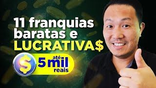 11 FRANQUIAS de até 5 MIL REAIS para INVESTIR ESSE ANO 🤑😎 FRANQUIAS BARATAS e LUCRATIVAS para 2022 [upl. by Mohandas292]