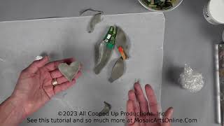 DEMO UNDER 20 How to shape Apoxie Sculpt for Mosaic Art Projects [upl. by Usanis532]