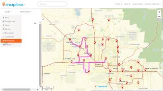 Mapline Route Planner for Creating Optimized Routes [upl. by Eelrak]