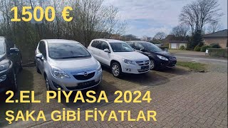 ALMANYA 2024 ASGARİ ÜCRETLE ALINACAK ARABALAR ARABA PİYASASI1500€ ARABA [upl. by Rich]