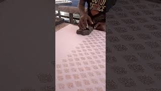 Block Printing for Beginners Design Fabric Easily [upl. by Ilzel602]