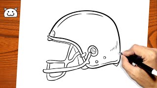 How to Draw Hockey Helmet [upl. by Nicolau]