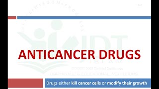 Anticancer Drug Pharmacology Malayalam [upl. by Oiciruam]