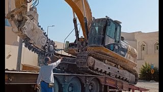 Lie Rah Rah is live Heavy Excavator unloading [upl. by Dnilazor]