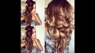 Easy and Bouncy Voluminous Curls using Hot RollersHair Tutorial [upl. by Tandie]