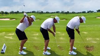 BROOKS KOEPKA GOLF SWING  IRON SWING  Full Speed  SLOW MOTION [upl. by Luthanen]